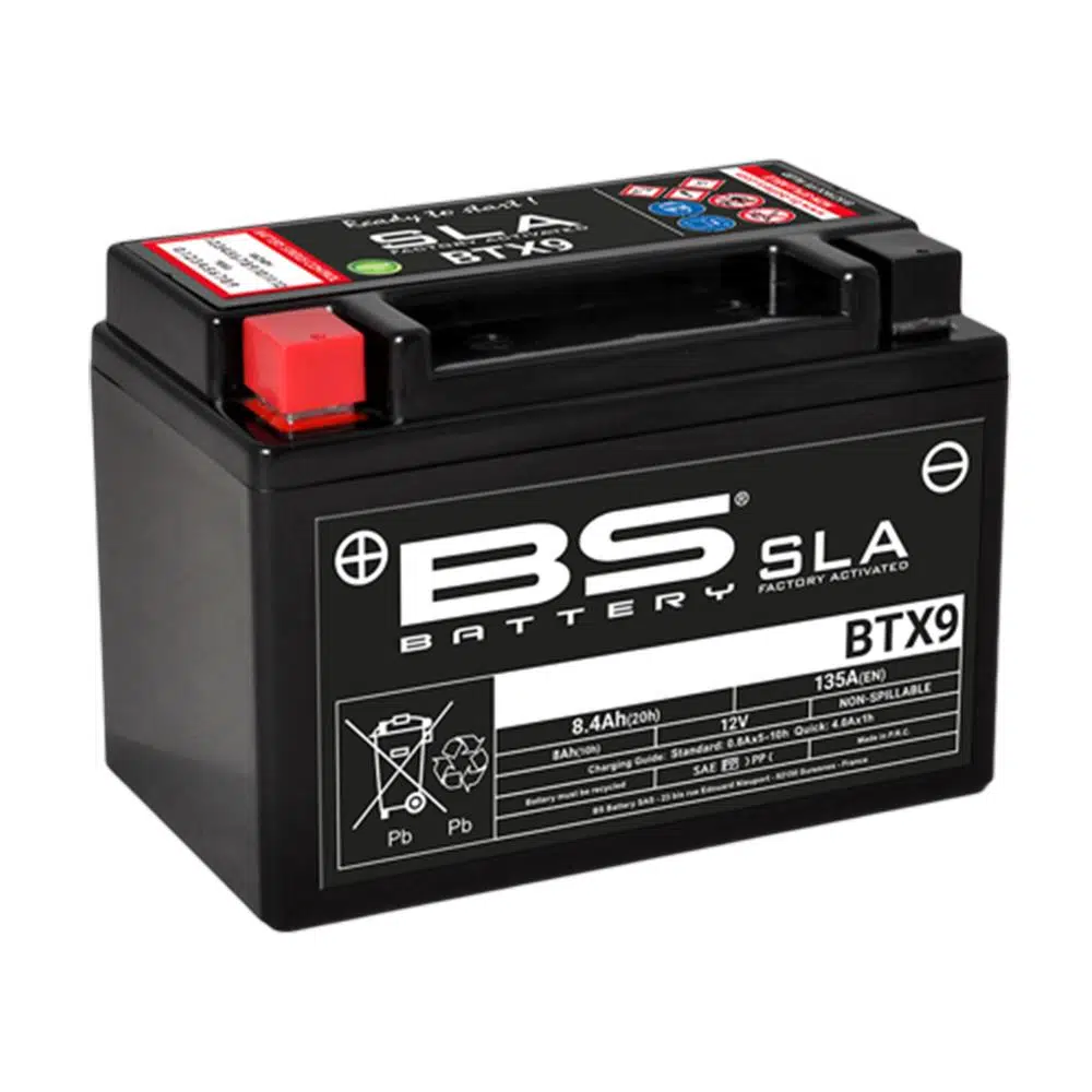 BS BATTERY BTX9 (SLA) Motosiklet Aküsü SLA Tipi