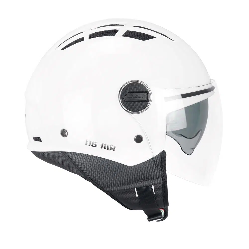 CGM 116A AIR Açık Kask BEYAZ Uzun Vizör+Güneş Vizörlü -S