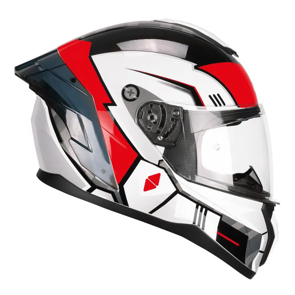 CGM 330R RIOT SPACE Kapalı Kask Siyah/Kırmızı-L