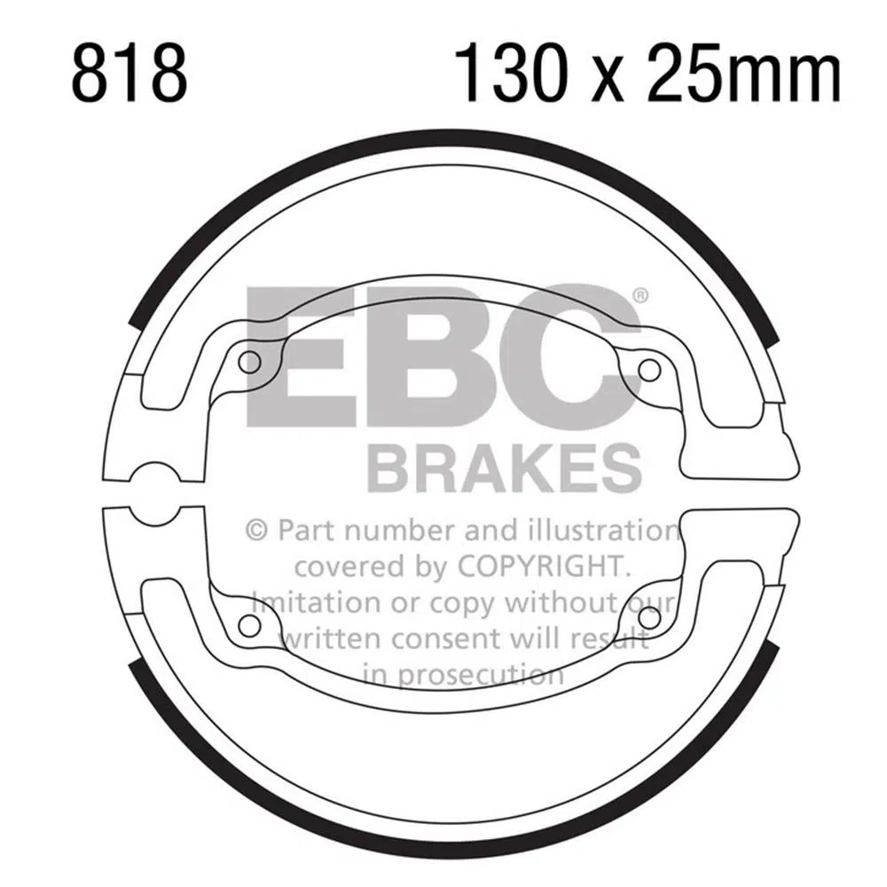 EBC 818 BRAKE SHOE SET