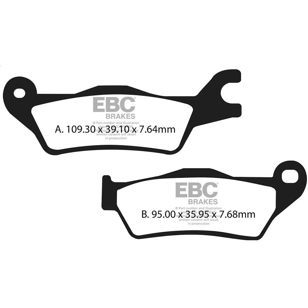 EBC FA715 HONDA CBF125/150 - SUZUKI GSXR/S 125 ORGANİK ÖN FREN BALATASI